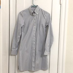 Brooks Brothers blue striped shirt dress